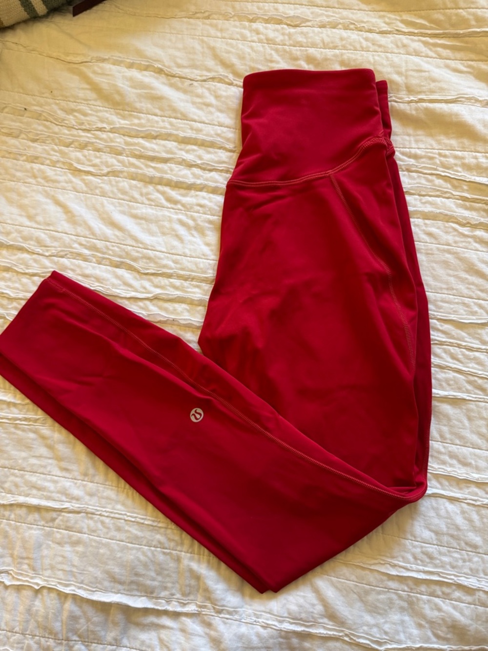 Lululemon Red High-Rise Leggings